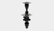 80240075_155100846sampak4 Kvadrat Column 15x15, Ø75/110 lodret , sampak 4