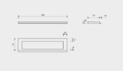 HighLine ram, borstat, 300/10 mm
